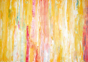 "Variation in Gelb", 70x100 cm, Acryl gespachtelt auf Karton, Erstellt 2001