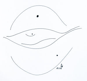 "beleidigter Fisch", 21x,29,5 cm, Erstellt 02/2008