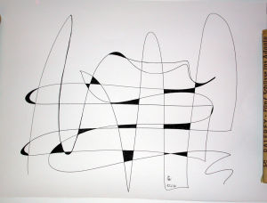 "Linienspiel", 25x35 cm, Erstellt 02/2004